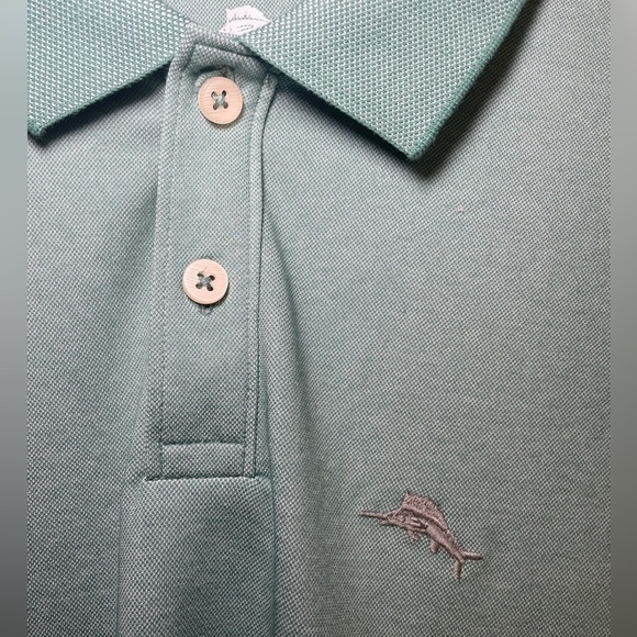 Tommy Bahama classic fit green Polo sz M - Picture 2 of 11